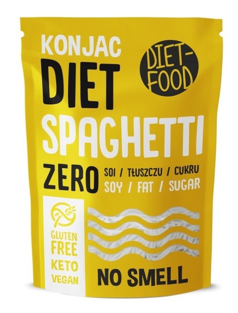 MAKARON (KONJAC) SPAGHETTI BEZGLUTENOWY 270 g (200 g) - DIET-FOOD DIET-FOOD MAKARON (KONJAC) SPAGHETTI BEZGLUTENOWY 270 g (200 g) - DIET-FOOD DIET-FOOD