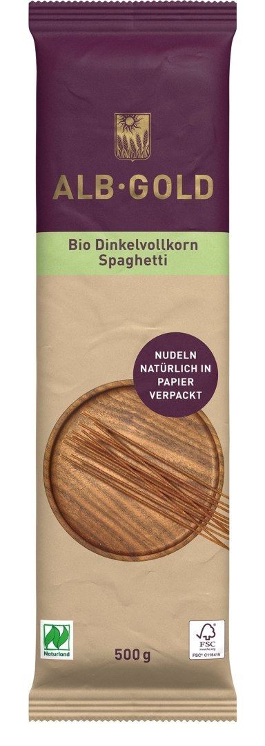 MAKARON (ORKISZOWY RAZOWY) SPAGHETTI BIO 500 g - ALB-GOLD ALB-GOLD (makarony) MAKARON (ORKISZOWY RAZOWY) SPAGHETTI BIO 500 g - ALB-GOLD ALB-GOLD (makarony)