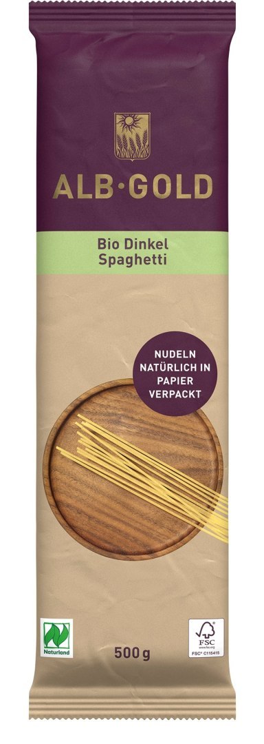 MAKARON (ORKISZOWY) SPAGHETTI BIO 500 g - ALB-GOLD ALB-GOLD (makarony) MAKARON (ORKISZOWY) SPAGHETTI BIO 500 g - ALB-GOLD ALB-GOLD (makarony)