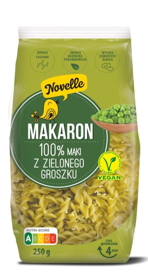 MAKARON PROTEINOWY (Z GROSZKU ZIELONEGO) ŚWIDERKI 250 g - NOVELLE NOVELLE (makarony, tortellini) MAKARON PROTEINOWY (Z GROSZKU ZIELONEGO) ŚWIDERKI 250 g - NOVELLE NOVELLE (makarony, tortellini)