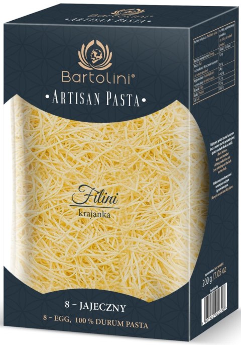 MAKARON (SEMOLINOWY 8-JAJECZNY) KRAJANKA ŚREDNIA 200 g - BARTOLINI (ARTISAN PASTA) BARTOLINI (makarony) MAKARON (SEMOLINOWY 8-JAJECZNY) KRAJANKA ŚREDNIA 200 g - BARTOLINI (ARTISAN PASTA) BARTOLINI (makarony)