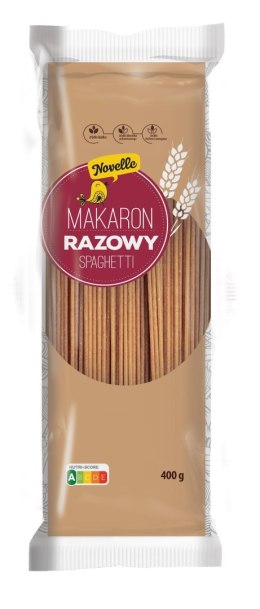 MAKARON (SEMOLINOWY RAZOWY) SPAGHETTI 400 g - NOVELLE NOVELLE (makarony, tortellini)