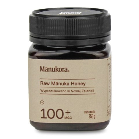 MIÓD MANUKA RAW MGO 100+ 250 g - MANUKORA MANUKORA (miód manuka) MIÓD MANUKA RAW MGO 100+ 250 g - MANUKORA MANUKORA (miód manuka)