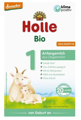 MLEKO KOZIE 1 POCZĄTKOWE DLA NIEMOWLĄT PO 6 MIESIĄCU DEMETER BIO 400 g - HOLLE HOLLE (żywność dla niemowląt)