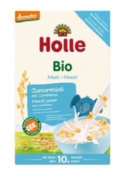 MUSLI JUNIOR Z PŁATKAMI KUKURYDZIANYMI BEZ DODATKU CUKRÓW OD 10 MIESIĄCA DEMETER BIO 250 g - HOLLE HOLLE (żywność dla niemowląt)