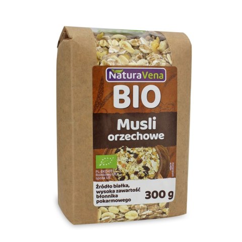 MUSLI ORZECHOWE BIO 300 g - NATURAVENA NATURAVENA BIO MUSLI ORZECHOWE BIO 300 g - NATURAVENA NATURAVENA BIO