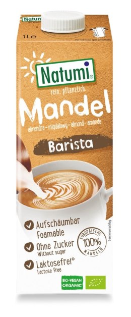 NAPÓJ MIGDAŁOWY BARISTA BEZ CUKRU BIO 1 L - NATUMI NATUMI (napoje i kremy roślinne)