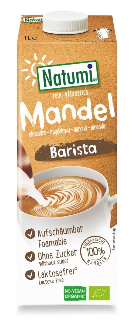 NAPÓJ MIGDAŁOWY BARISTA BEZ CUKRU BIO 1 L - NATUMI NATUMI (napoje i kremy roślinne) NAPÓJ MIGDAŁOWY BARISTA BEZ CUKRU BIO 1 L - NATUMI NATUMI (napoje i kremy roślinne)