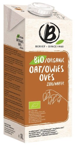 NAPÓJ OWSIANY BEZ DODATKU CUKRÓW BIO 1 L - BERIEF BERIEF (napoje roślinne)