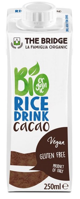 NAPÓJ RYŻOWY O SMAKU CZEKOLADOWYM BEZGLUTENOWY BIO 250 ml - THE BRIDGE THE BRIDGE (napoje i desery roślinne)