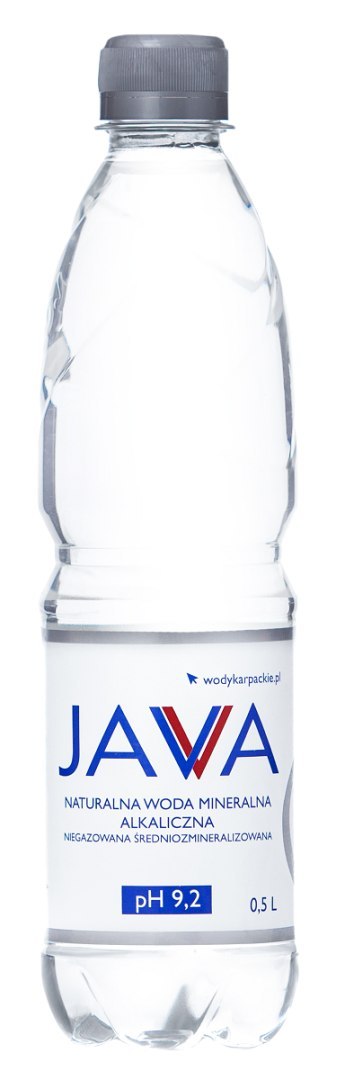 NATURALNA WODA MINERALNA ALKALICZNA NIEGAZOWANA 500 ml - JAVA JAVA (wody alkaliczne) NATURALNA WODA MINERALNA ALKALICZNA NIEGAZOWANA 500 ml - JAVA JAVA (wody alkaliczne)