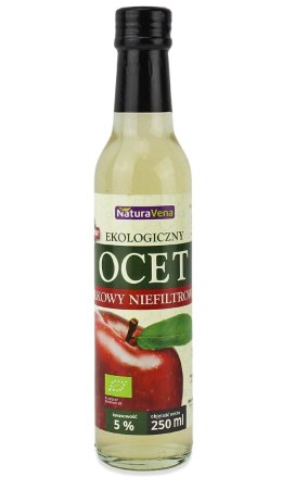 OCET JABŁKOWY 5 % NIEFILTROWANY BIO 250 ml - NATURAVENA NATURAVENA BIO
