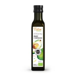 OLEJ Z MIĄŻSZU AWOKADO TŁOCZONY NA ZIMNO KETO BIO 250 ml - BATOM BATOM (oleje, soki, sole kąpielowe)