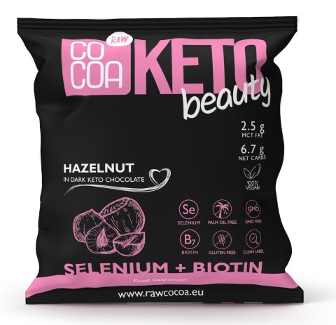ORZECHY LASKOWE W KETO CZEKOLADZIE CIEMNEJ BEAUTY BEZGLUTENOWE 70 g - COCOA COCOA (czekolady i bakalie w surowej czekoladzie) ORZECHY LASKOWE W KETO CZEKOLADZIE CIEMNEJ BEAUTY BEZGLUTENOWE 70 g - COCOA COCOA (czekolady i bakalie w surowej czekoladzie)