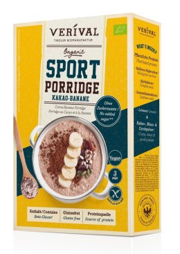 OWSIANKA PROTEINOWA Z KAKAO I BANANEM BEZ DODATKU CUKRÓW BEZGLUTENOWA BIO 350 g - VERIVAL VERIVAL (produkty śniadaniowe)