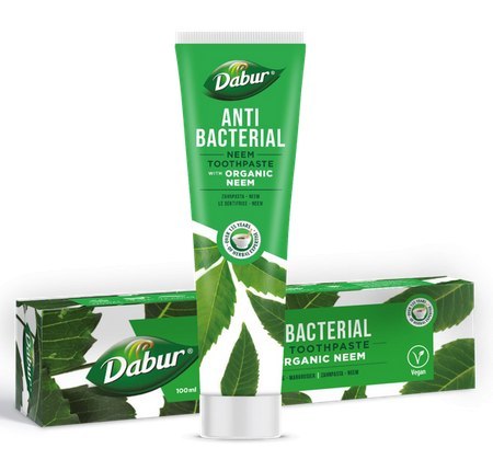PASTA DO ZĘBÓW PRZECIWBAKTERYJNA Z NEEM BEZ FLUORU 100 ml - DABUR DABUR (pasty do zębów) PASTA DO ZĘBÓW PRZECIWBAKTERYJNA Z NEEM BEZ FLUORU 100 ml - DABUR DABUR (pasty do zębów)