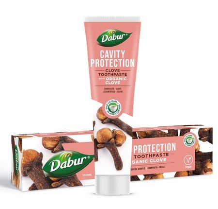 PASTA DO ZĘBÓW PRZECIWPRÓCHNICZA Z GOŹDZIKIEM BEZ FLUORU 100 ml - DABUR DABUR (pasty do zębów) PASTA DO ZĘBÓW PRZECIWPRÓCHNICZA Z GOŹDZIKIEM BEZ FLUORU 100 ml - DABUR DABUR (pasty do zębów)