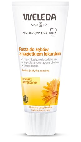 PASTA DO ZĘBÓW Z NAGIETKIEM LEKARSKIM BEZ FLUORU ECO 75 ml - WELEDA WELEDA (kosmetyki)