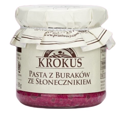 PASTA Z BURAKÓW ZE SŁONECZNIKIEM BEZGLUTENOWA 180 g - KROKUS KROKUS (przetwory owocowe i warzywne) PASTA Z BURAKÓW ZE SŁONECZNIKIEM BEZGLUTENOWA 180 g - KROKUS KROKUS (przetwory owocowe i warzywne)