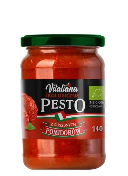 PESTO Z SUSZONYCH POMIDORÓW BIO 140 g - VITALIANA VITALIANA