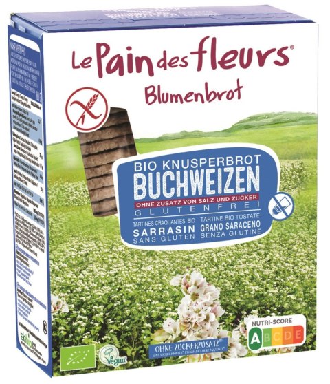 PIECZYWO CHRUPKIE PROTEINOWE GRYCZANE BEZ DODATKU SOLI I CUKRU BEZGLUTENOWE BIO 150 g - LE PAIN DES FLEURS LE PAIN DES FLEURS (pieczywo chrupkie) PIECZYWO CHRUPKIE PROTEINOWE GRYCZANE BEZ DODATKU SOLI I CUKRU BEZGLUTENOWE BIO 150 g - LE PAIN DES FLEURS LE PAIN DES FLEURS (pieczywo chrupkie)