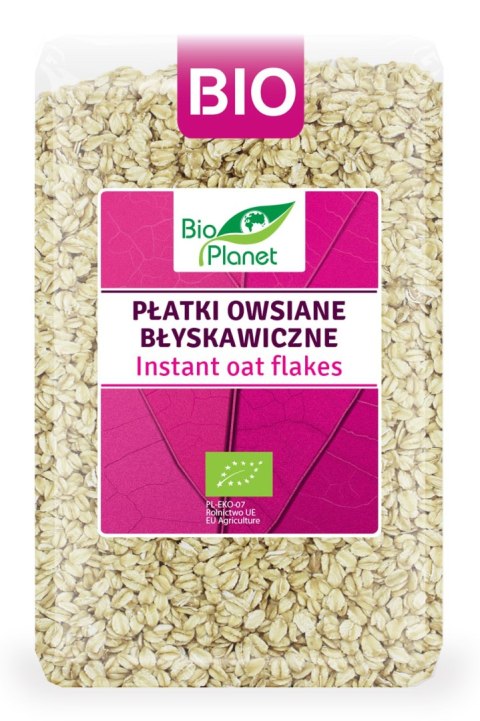 PŁATKI OWSIANE BŁYSKAWICZNE BIO 1 kg - BIO PLANET BIO PLANET - seria RÓŻOWA (płatki, otręby, musli) PŁATKI OWSIANE BŁYSKAWICZNE BIO 1 kg - BIO PLANET BIO PLANET - seria RÓŻOWA (płatki, otręby, musli)