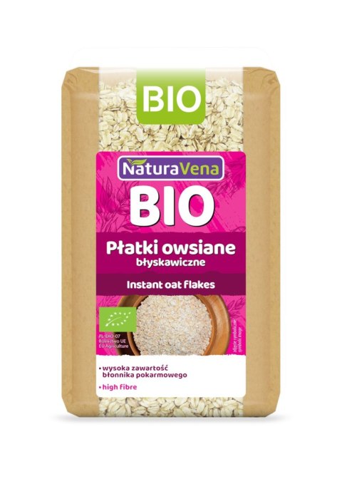 PŁATKI OWSIANE BŁYSKAWICZNE BIO 300 g - NATURAVENA NATURAVENA BIO PŁATKI OWSIANE BŁYSKAWICZNE BIO 300 g - NATURAVENA NATURAVENA BIO