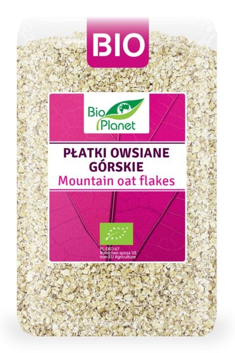 PŁATKI OWSIANE GÓRSKIE BIO 1 kg - BIO PLANET BIO PLANET - seria RÓŻOWA (płatki, otręby, musli) PŁATKI OWSIANE GÓRSKIE BIO 1 kg - BIO PLANET BIO PLANET - seria RÓŻOWA (płatki, otręby, musli)