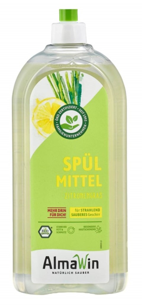 PŁYN DO MYCIA NACZYŃ TRAWA CYTRYNOWA (KONCENTRAT) ECO 1 L - ALMAWIN ALMAWIN (środki czystości) PŁYN DO MYCIA NACZYŃ TRAWA CYTRYNOWA (KONCENTRAT) ECO 1 L - ALMAWIN ALMAWIN (środki czystości)