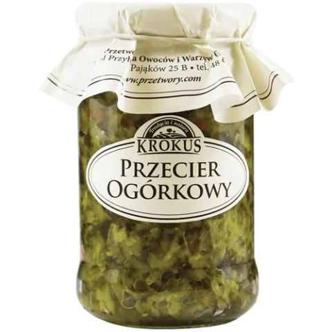 PRZECIER OGÓRKOWY 340 g - KROKUS KROKUS (przetwory owocowe i warzywne) PRZECIER OGÓRKOWY 340 g - KROKUS KROKUS (przetwory owocowe i warzywne)