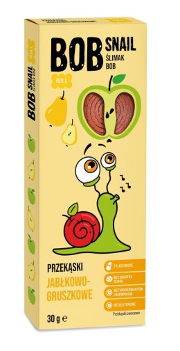 PRZEKĄSKA ROLL JABŁKO - GRUSZKA BEZ DODATKU CUKRÓW BEZGLUTENOWA 30 g - BOB SNAIL BOB SNAIL (przekąski owocowe)