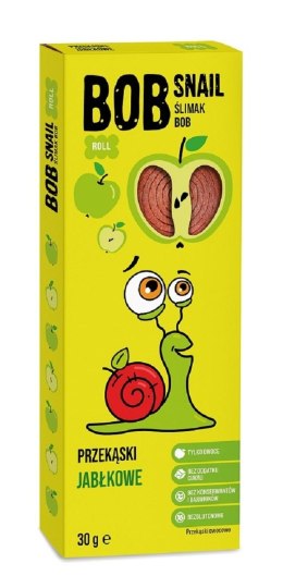 PRZEKĄSKA ROLL JABŁKOWA BEZ DODATKU CUKRÓW BEZGLUTENOWA 30 g - BOB SNAIL BOB SNAIL (przekąski owocowe)