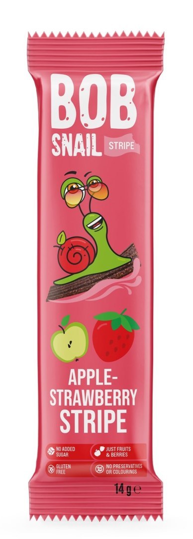 PRZEKĄSKA STRIPE JABŁKO - TRUSKAWKA BEZ DODATKU CUKRÓW BEZGLUTENOWA 14 g - BOB SNAIL BOB SNAIL (przekąski owocowe) PRZEKĄSKA STRIPE JABŁKO - TRUSKAWKA BEZ DODATKU CUKRÓW BEZGLUTENOWA 14 g - BOB SNAIL BOB SNAIL (przekąski owocowe)