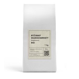 RYŻ BIAŁY DŁUGOZIARNISTY BEZGLUTENOWY BIO 1 kg - THE PLANET THE PLANET