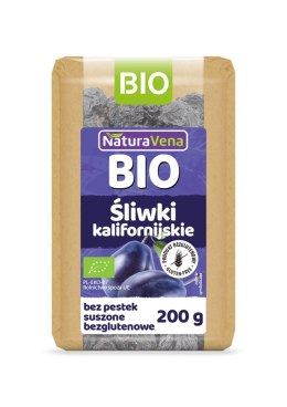 ŚLIWKI KALIFORNIJSKIE SUSZONE BEZGLUTENOWE BIO 200 g - NATURAVENA NATURAVENA BIO