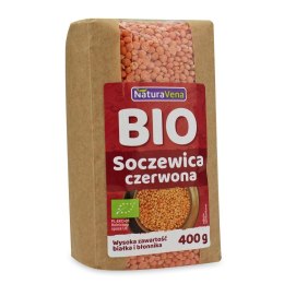 SOCZEWICA CZERWONA BIO 400 g - NATURAVENA NATURAVENA BIO