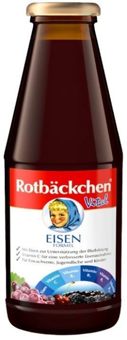 SOK WIELOOWOCOWY NFC Z ŻELAZEM I WITAMINAMI C, B1, B2, B6, B12 450 ml - ROTBACKCHEN ROTBACKCHEN (soki, napoje)
