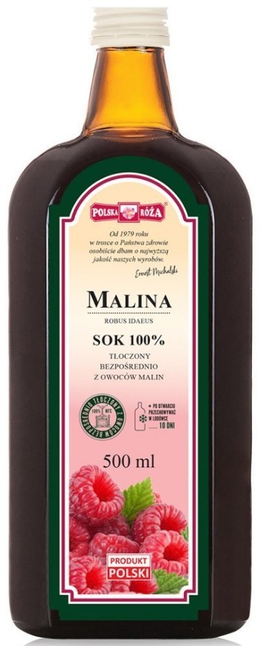 SOK Z MALIN NFC 500 ml - POLSKA RÓŻA POLSKA RÓŻA (soki owocowe, syropy, shoty) SOK Z MALIN NFC 500 ml - POLSKA RÓŻA POLSKA RÓŻA (soki owocowe, syropy, shoty)
