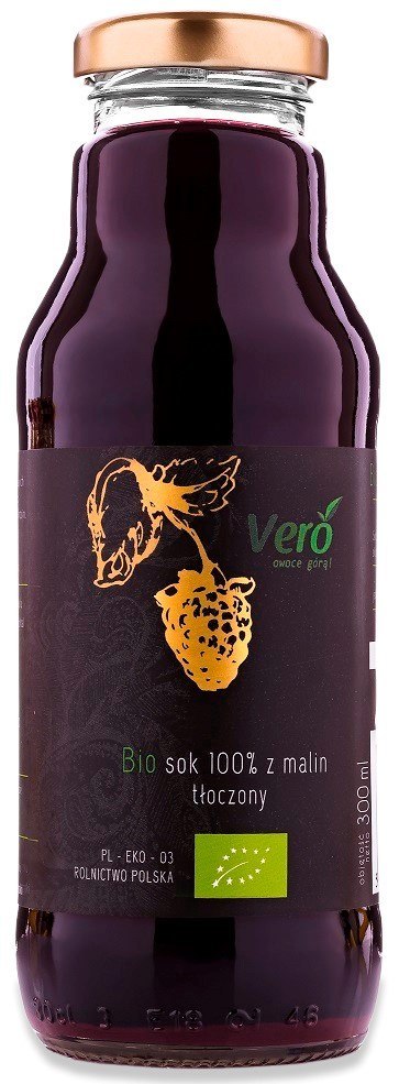SOK Z MALIN NFC BIO 300 ml - VERO VERO (soki) SOK Z MALIN NFC BIO 300 ml - VERO VERO (soki)