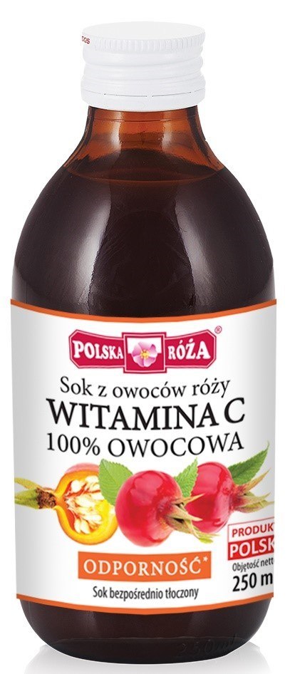 SOK Z RÓŻY NFC NA ODPORNOŚĆ 250 ml - POLSKA RÓŻA POLSKA RÓŻA (soki owocowe, syropy, shoty) SOK Z RÓŻY NFC NA ODPORNOŚĆ 250 ml - POLSKA RÓŻA POLSKA RÓŻA (soki owocowe, syropy, shoty)