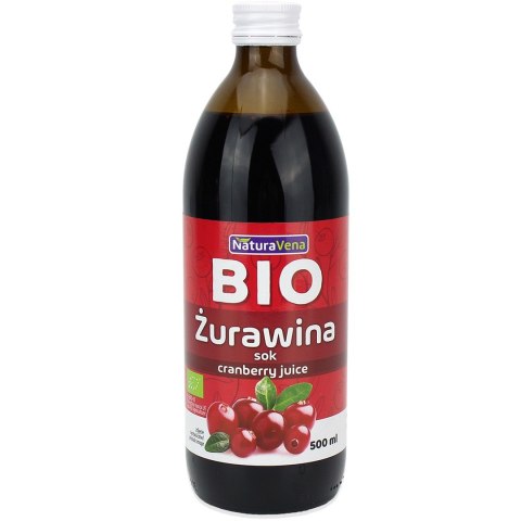 SOK Z ŻURAWINY 100 % BIO 500 ml - NATURAVENA NATURAVENA BIO SOK Z ŻURAWINY 100 % BIO 500 ml - NATURAVENA NATURAVENA BIO
