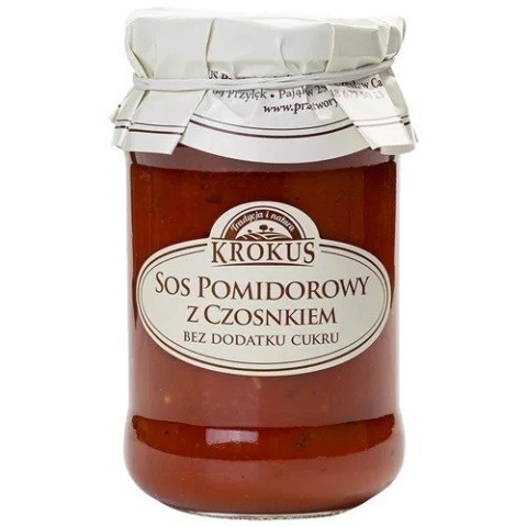 SOS POMIDOROWY Z CZOSNKIEM BEZ DODATKU CUKRÓW 340 g - KROKUS KROKUS (przetwory owocowe i warzywne) SOS POMIDOROWY Z CZOSNKIEM BEZ DODATKU CUKRÓW 340 g - KROKUS KROKUS (przetwory owocowe i warzywne)