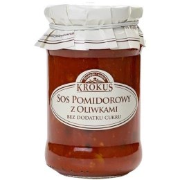 SOS POMIDOROWY Z OLIWKAMI BEZ DODATKU CUKRÓW 340 g - KROKUS KROKUS (przetwory owocowe i warzywne)