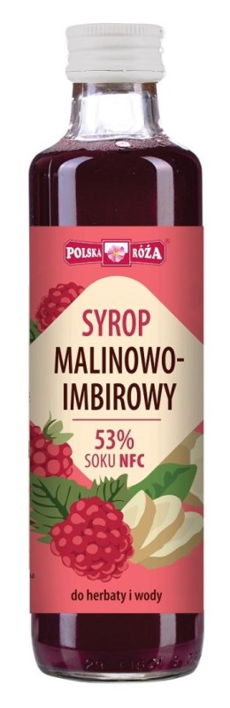 SYROP MALINOWY Z IMBIREM 250 ml - POLSKA RÓŻA POLSKA RÓŻA (soki owocowe, syropy, shoty)