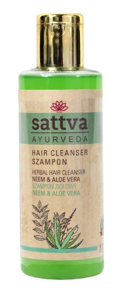 SZAMPON DO WŁOSÓW ZIOŁOWY NEEM I ALOES 210 ml - SATTVA (AYURVEDA) SATTVA (kadzidła, kosmetyki)