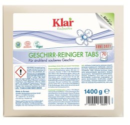 TABLETKI DO ZMYWAREK ECO (70 szt.) - KLAR KLAR (środki czystości)