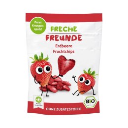 TRUSKAWKI LIOFILIZOWANE DLA DZIECI BEZGLUTENOWE BIO 12 g - FRECHE FREUNDE FRECHE FREUNDE (musy owocowe, przekąski)