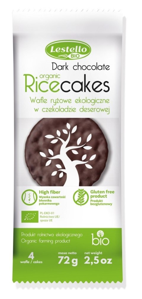 WAFLE RYŻOWE W CZEKOLADZIE DESEROWEJ BEZGLUTENOWE BIO 72 g - LESTELLO LESTELLO (wafle) WAFLE RYŻOWE W CZEKOLADZIE DESEROWEJ BEZGLUTENOWE BIO 72 g - LESTELLO LESTELLO (wafle)