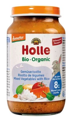 WARZYWA Z RYŻEM OD 8 MIESIĄCA DEMETER BIO 220 g (SŁOIK) - HOLLE HOLLE (żywność dla niemowląt)