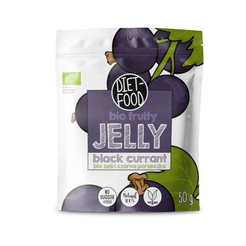 ŻELKI CZARNA PORZECZKA BEZ ŻELATYNY BIO 50 g - DIET-FOOD DIET-FOOD ŻELKI CZARNA PORZECZKA BEZ ŻELATYNY BIO 50 g - DIET-FOOD DIET-FOOD